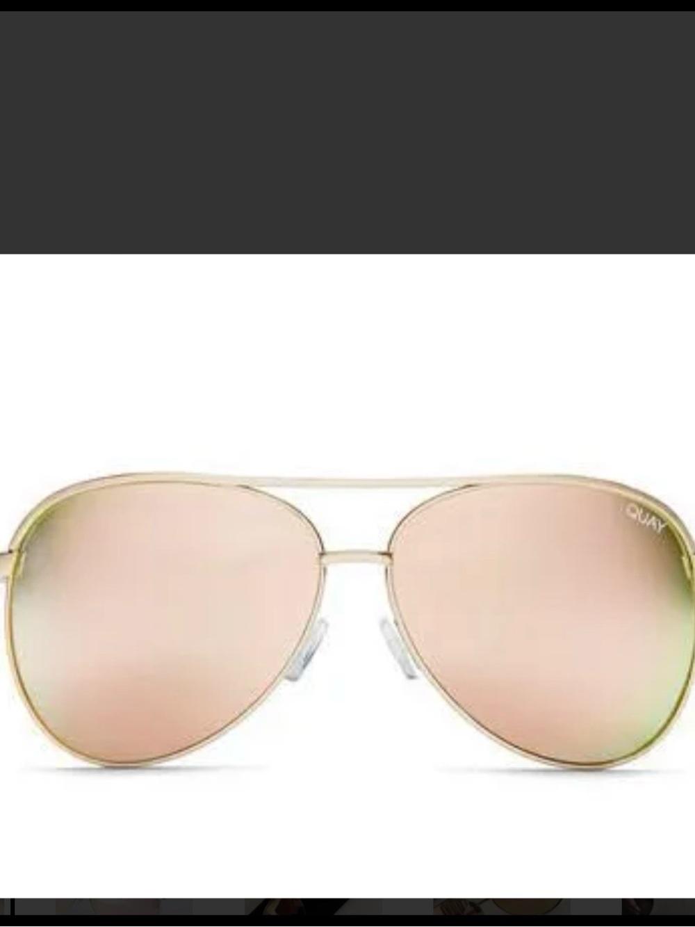 Quay Australia Vivienne Rose Gold Sunglasses - Picture 4 of 7
